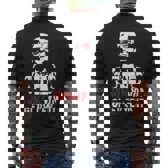 Trump Won Get Over It Patriotic Pro Trump Anti Kamala Men's T-shirt Back Print | Mazezy