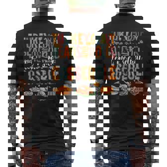 Turkey Gravy Beans And Rolls Let Me See That Casserole Men's T-shirt Back Print - Monsterry