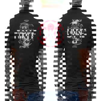 Turkey National Flag Turk Bayragi Turkiye Football T-shirt da uomo con stampa posteriore - Novitaregali