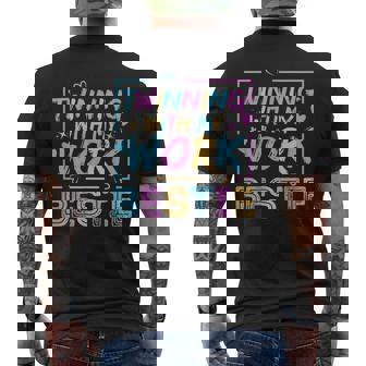 Twinning With My Work Bestie Spirit Week Best Friend Twin Men's T-shirt Back Print | Seseable UK