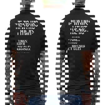 Two Things I Hate Most Gingers My Dyslexia Men's T-shirt Back Print - Seseable