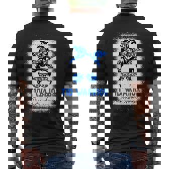 Type 1 Diabetes T1d Warrior Blue Ribbon Diabetes Awareness Men's T-shirt Back Print - Monsterry
