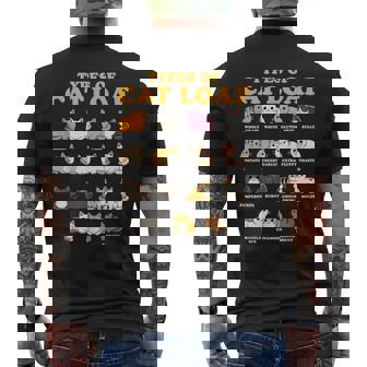 Types Of Cat Cute Kitten Kawaii Cats Loaf Cat Lover Men's Back Print T-Shirt - Monsterry