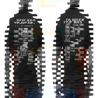 Types Of Readers Livre Amoureux De Livre Bibliothèque Lecture T-shirt imprimé au dos - Cadeauxyz