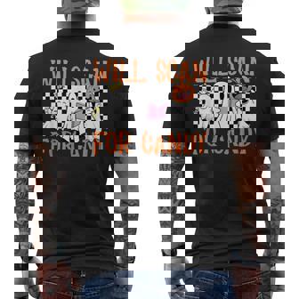 Ultrasound Tech Sonography X-Ray Scan Halloween Sonographer Men's T-shirt Back Print | Mazezy