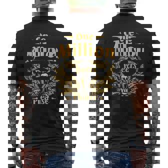Un Millón De Cervezas Por Favor – Divertido Frase Para Fiestas Camiseta Hombre Estampado Espalda - Regaloses