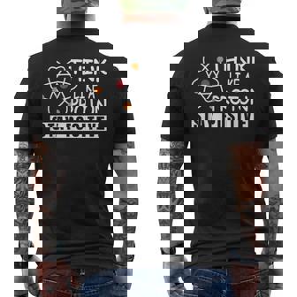 Un Passionné De Science Et De Physique Pense Comme Un Proton Reste Positif T-shirt imprimé au dos - Cadeauxyz