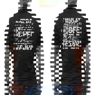 Une Bonne Journée Commence Avec Le Café Et Les Arboristes T-shirt imprimé au dos - Cadeauxyz