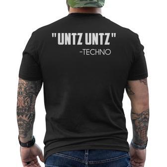 Untz Untz Techno Rave Ballers Party Quote T-Shirt mit Rückendruck - Geschenkecke