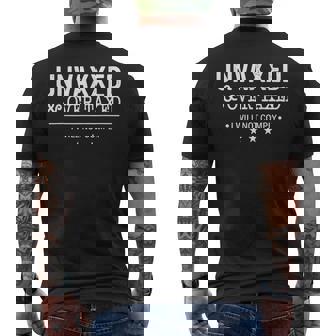 Unvaxxed And Overtaxed Men's T-shirt Back Print - Thegiftio UK