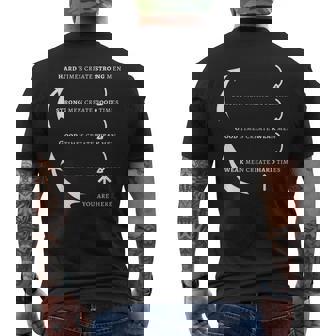 Uomo I Tempi Difficili Creano Forti Uomini Buoni Tempi Creare Uomini Deboli T-shirt da uomo con stampa posteriore - Novitaregali