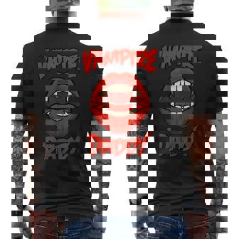 Vampire Daddy Vampire Family And Vampire Halloween Men's Back Print T-Shirt - Monsterry