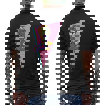 Vaporwave Greek Anime 80S 90S Culture Aesthetic Vintage Men's T-shirt Back Print - Monsterry