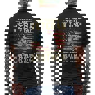 Veteran Day My Favorite Veteran Is My Brother Us Army Men's T-shirt Back Print - Thegiftio UK
