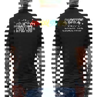 Video Game Vintage Retro Gaming Arcade 80S Men's T-shirt Back Print - Thegiftio UK