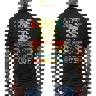 Video Gamer Nivel 25 Completo Retro 25 Aniversario De Bodas Camiseta Hombre Estampado Espalda - Regaloses