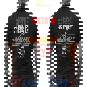 Vietato Parlare Al Conducente Autista Autobus T-shirt da uomo con stampa posteriore - Novitaregali