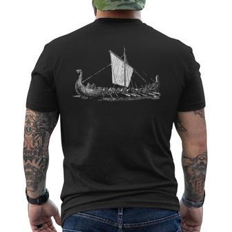 Viking Ship Nordic Mythology Nordmann & Walhalla T-Shirt mit Rückendruck - Geschenkecke