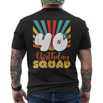 Vintage 1981 40Th Birthday Squad Im Retro-Stil 40 Jahre Alt T-Shirt mit Rückendruck - Geschenkecke