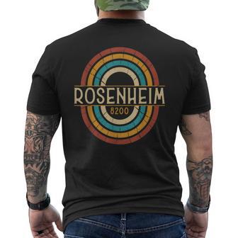 Vintage 8200 Rosenheim Retro Alte Postleitzahl T-Shirt mit Rückendruck - Geschenkecke