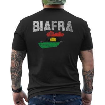 Vintage Biafra Flag Biafra Card Biafra Est 1967 T-Shirt mit Rückendruck - Geschenkecke