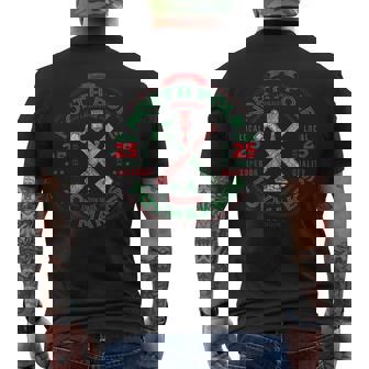 Vintage Christmas Elf Toymaker's Union TOYMAKER Men's Back Print T-Shirt - Monsterry