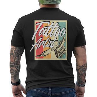 Vintage Retro Tattoo Artist Tattoo Artist Tattoo T-Shirt mit Rückendruck - Seseable