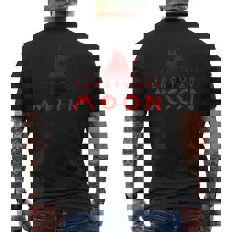 Vintage Sanctuary Red Moon Murderbot Space Science Fiction Men's T-shirt Back Print - Thegiftio