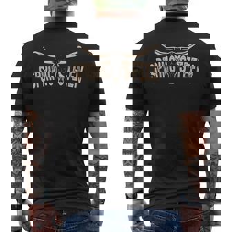 Vintage Springsn Last Name Proud Retro Apparel Bull-Skull Men's T-shirt Back Print | Seseable UK
