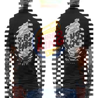 Vintage Turbo King Drag Racing T-shirt imprimé au dos - Cadeauxyz