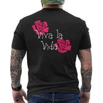 Viva Laida Rose Day Of The Dead Di Los Muertos T-Shirt mit Rückendruck - Geschenkecke