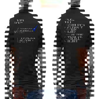 Vote Childless Cat Ladies Or The Outlaw And Hillbilly 2024 Premium Men's Back Print T-Shirt - Monsterry