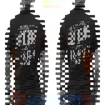 Voting For The Outlaw And The Hillbilly 2024 Men's T-shirt Back Print | Mazezy
