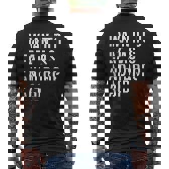 I Want To Eat As And Go Down The Rabbit Hole Butt Toys Men's T-shirt Back Print - Monsterry