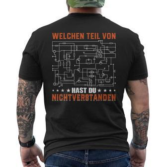 Welchen Teilon Hast Du Nichterstanden German Langu T-Shirt mit Rückendruck - Geschenkecke