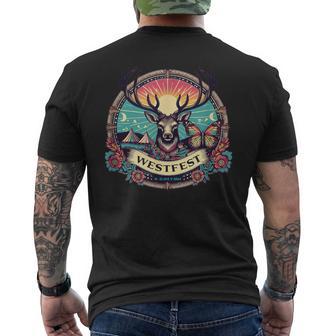 Westfest Retro Stag T-Shirt mit Rückendruck - Seseable