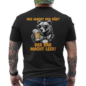 Wie Macht Der Bär German Text T-Shirt mit Rückendruck - Geschenkecke