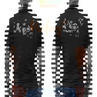 Wifey With Heart Rose Gold Effect T Men's T-shirt Back Print - Seseable