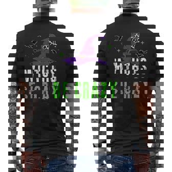 Witches Be Crazy Easy Lazy Halloween Costume Party Men's T-shirt Back Print - Thegiftio UK