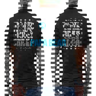World's Greatest Papa Bear Men's T-shirt Back Print - Thegiftio UK