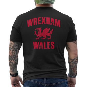 Wrexham Wales Retrointage T-Shirt mit Rückendruck - Geschenkecke