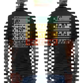 Xavi The Man The Myth The Legend Personalized Quote Men's T-shirt Back Print - Monsterry