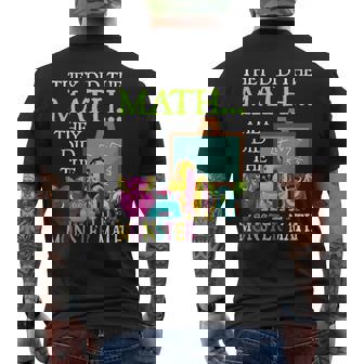 They Did The Math They Did The Monster Math Halloween Men's T-shirt Back Print | Mazezy