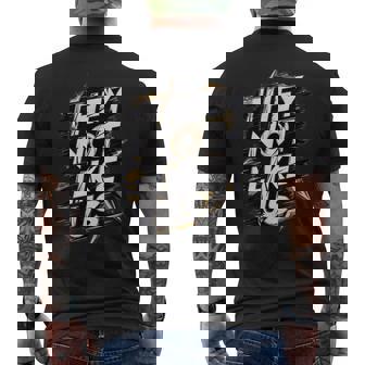 They Not Like Us Expression Iconic Hiphop Rivalry Streetwear Men's T-shirt Back Print - Thegiftio UK