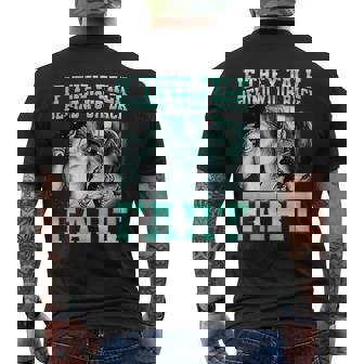 If They Talk Behind Your Back Fart Wolf Sayings Men's T-shirt Back Print - Seseable
