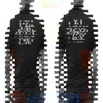 I Yell Because I Care Baseball Lover Men's T-shirt Back Print - Thegiftio UK