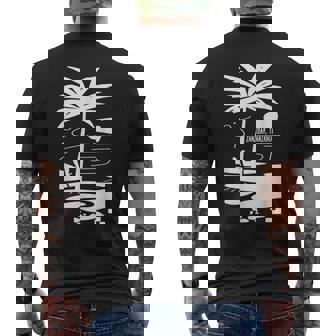 Zanzíbar Tanzania Escena De Playa Minimalista – Tropicalibes Camiseta Hombre Estampado Espalda - Regaloses