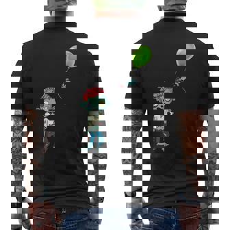 Zombie Birthday Balloon Cute Zombie Men's T-shirt Back Print - Monsterry