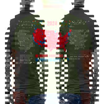 2024 Electoral Map Merry Christmas Trump Landslide Holiday Men's T-shirt Back Print - Monsterry