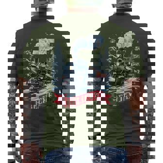 All Aboard Polar Express Christmas North Pole Xmas Santa Men's T-shirt Back Print - Thegiftio